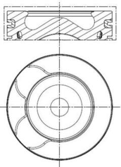 Поршень Citroen C5 III/Peugeot 508 2.2 HDi 10- (85.00mm/STD) MAHLE / KNECHT 039 PI 00128 000