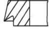 Кольца поршневые, комплект MAHLE / KNECHT 039RS001200N0 (фото 2)