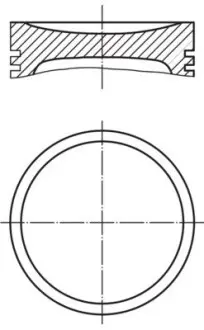 Поршень MAHLE / KNECHT 0401100