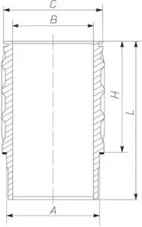 Гільза SCANIA 127.0 DC11/DSC12, DC 16.02 4V EURO 3 MAHLE / KNECHT 061 WN 17 01