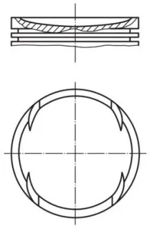 Поршень MAHLE / KNECHT 0635500