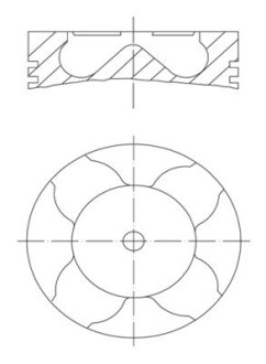 Поршень 84 MAHLE / KNECHT 081PI00103000