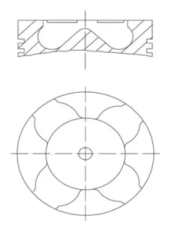 Поршень 84,5 BMW 3 (E46), 3 (E90), 3 (E91), 3 (E92), 5 (E60), 5 (E61), 7 (E65, E66, E67), X3 (E83), X5 (E53) 3.0D 06.02-06.12 MAHLE / KNECHT 081PI00103002