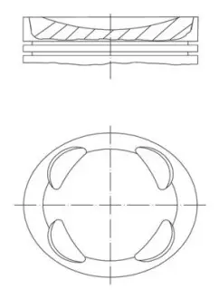Поршень MAHLE / KNECHT 081 PI 00104 001