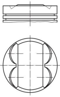 Поршень двигуна MAHLE / KNECHT 081 PI 00107 000 (фото 1)