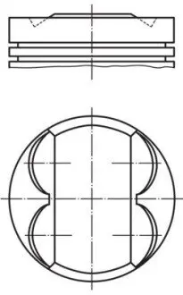 Поршень двигуна MAHLE / KNECHT 081 PI 00107 001