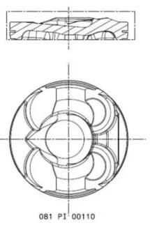 Поршень MAHLE / KNECHT 081 PI 00110 002