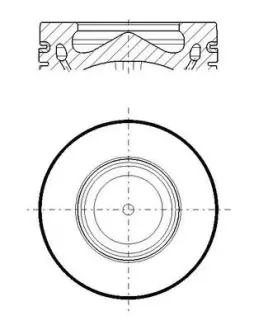 Поршень BMW 5 (F10/G30/F90/F11) 2.0 d (B47 D20 A) 13- (STD) MAHLE / KNECHT 081 PI 00119 000