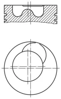 Поршень MAHLE / KNECHT 2094100