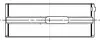 Вкладыши коренные STD (1 шея) DAF MX300/340/375/265 MAHLE / KNECHT 213HL21652000 (фото 1)