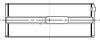 Вкладыши коренные.) 0.25 DAF MX265/300/340/375 MAHLE / KNECHT 213 HL 21652 025 (фото 1)