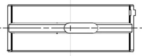Вкладыши коренные.) 0.25 DAF MX265/300/340/375 MAHLE / KNECHT 213 HL 21652 025