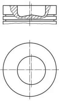 Поршень MAHLE / KNECHT 2289100 (фото 1)