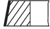 Кільця поршневі (1cyl). MAN 128.0(4/3/4) D2866LF23/24/26-28Euro3,2866LF31Euro2 MAHLE / KNECHT 229 04 N0 (фото 2)