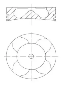 Поршень MAN MAHLE / KNECHT 229 12 00 (фото 1)