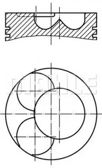 Поршень MAHLE / KNECHT 4562400
