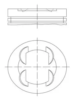 Поршень Mahle HYUNDAI/KIA \'\'2.0 G4KD \'\'10>> MAHLE / KNECHT 681PI00109000