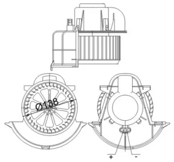 Вентилятор салона MAHLE / KNECHT AB 113 000S