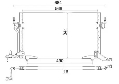 Автозапчасть MAHLE / KNECHT AC182001S