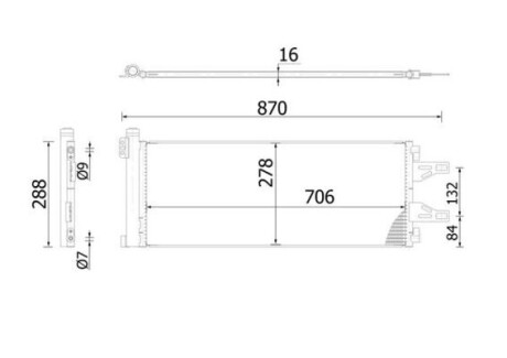 Радіатор кондиціонера Jumper/Ducato/Boxer 2.2/3.0HDi/2.3D 06- MAHLE / KNECHT AC 368 000S