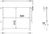 Конденсатор кондиціонера BMW Z4 (E85), Z4 (E86) 2.0-3.2 12.02-02.09 MAHLE / KNECHT AC502001S (фото 1)