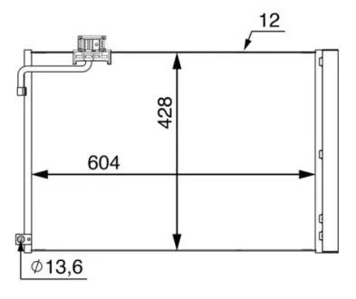 Радиатор кондиционера MAHLE / KNECHT AC51000S