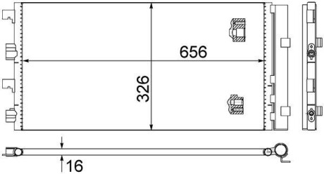 Радіатор кондиціонера Dacia Duster 1.5dCi 10- MAHLE MAHLE / KNECHT AC 724 000S