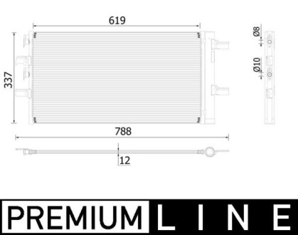 Радіатори кондиціонера BMW 2 (F45)/X1 (F48) MAHLE / KNECHT AC894000P