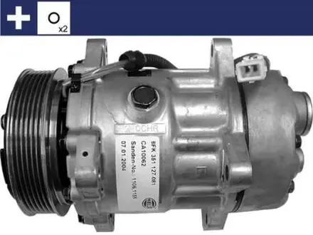 Компрессор кондиционера Citroen Berlingo/Fiat Scudo/Peugeot Partner 1.8D/1.9D/2.0HDi 96-15 MAHLE MAHLE / KNECHT ACP 360 000S