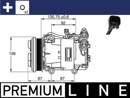 Компресор кондиціонера MAHLE / KNECHT ACP 54 000P