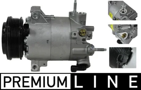 Компресор кондиціонера FORD B-MAX, ECOSPORT, FIESTA VI, TOURNEO COURIER B460, TRANSIT COURIER B460, TRANSIT COURIER B460/MINIVAN 1.0/1.5D 08.12- MAHLE / KNECHT ACP551000P
