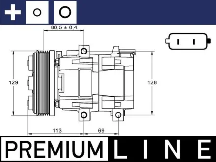 Автозапчасть MAHLE / KNECHT ACP88000P