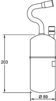 Осушувач S70/V70/C70 97- MAHLE / KNECHT AD34000S