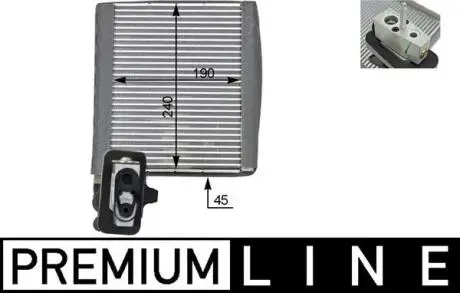 Випаровувач кондиціонера MAHLE / KNECHT AE119000P