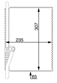 Испаритель кондиционера, VOLVO FH/FM MAHLE / KNECHT AE 74 000S (фото 1)