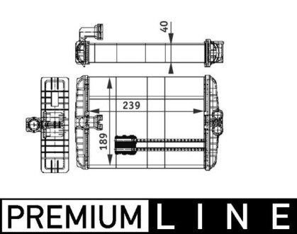 Радиатор печки W220 2.8-6.3 98-05 MAHLE / KNECHT AH 110 000P