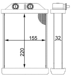 Радиатор печки AUDI A6 97-05 MAHLE / KNECHT AH220000S