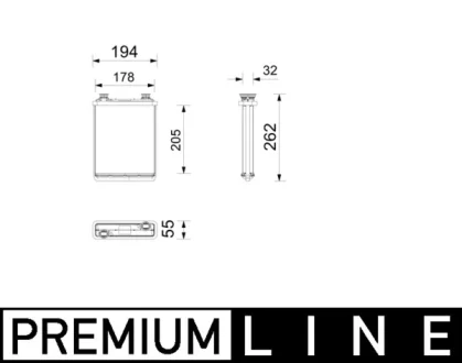 Радіатор пічки BMW IX (I20) Electric 07.21- MAHLE / KNECHT AH357000P