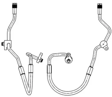 Трубка кондиціонера (від компресора кондиціонера до конденсатора) FORD GALAXY II, MONDEO IV, S-MAX 2.3 07.07-06.15 MAHLE / KNECHT AP128000P