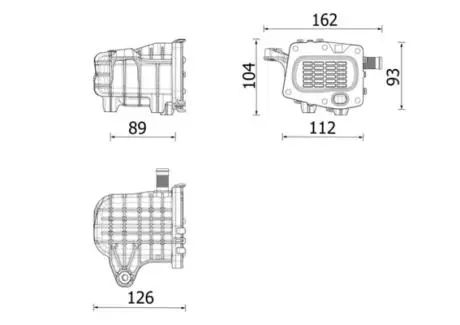 Радіатор охолодження ВГ MAHLE / KNECHT CE 41 000P