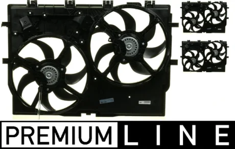 Вентилятор радіатора (з корпусом) CITROEN JUMPER II, FIAT DUCATO, PEUGEOT BOXER 2.0D-3.0D 07.06- MAHLE / KNECHT CFF192000P