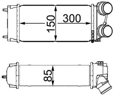 Радіатор наддуву MAHLE / KNECHT CI 16 000S