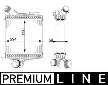 Інтеркулер MAHLE / KNECHT CI 221 000P