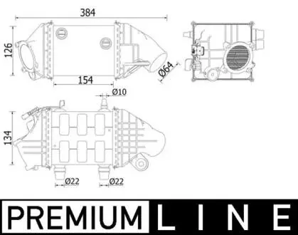 Інтеркулер MAHLE / KNECHT CI 226 000P