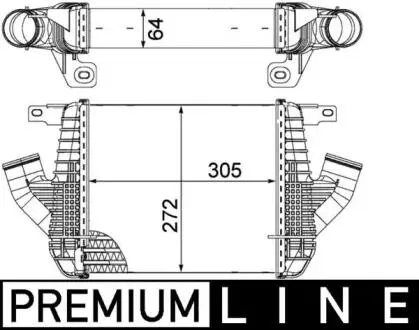 Інтеркулер MAHLE / KNECHT CI 237 000P