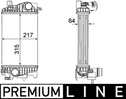 Інтеркулер MAHLE / KNECHT CI 263 000P