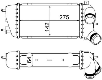 Інтеркулер MAHLE / KNECHT CI 309 000S