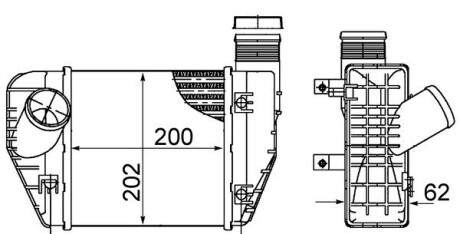 Інтеркулер MAHLE / KNECHT CI423000S