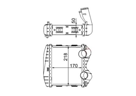 Інтеркулер MAHLE / KNECHT CI46000S