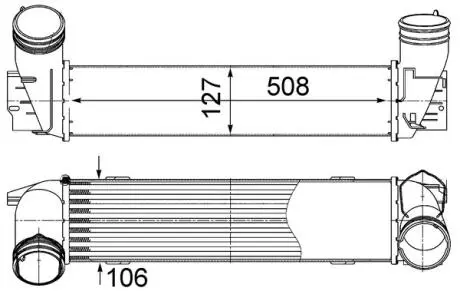 Інтеркулер MAHLE / KNECHT CI490000S